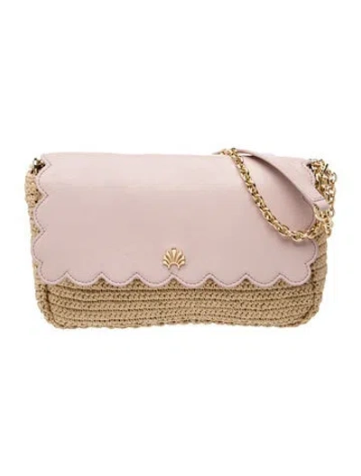 Pre-owned Lele Sadoughi Leather Shoulder Bag In Neutrals