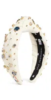 Lele Sadoughi Lele X San Francisco Golden State Warriors Headband Ivory 100 In Ivory 100