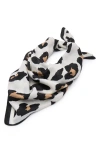 Lele Sadoughi Leopard Print Satin Scarf In Multi