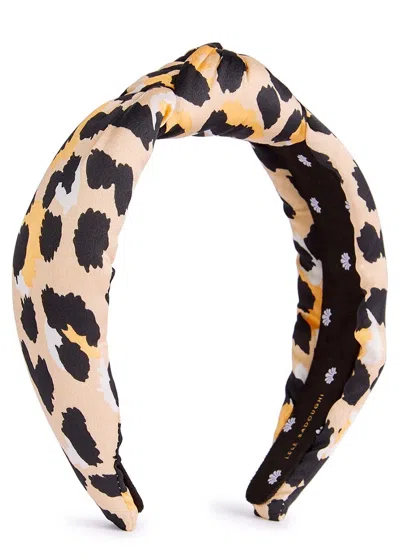 Lele Sadoughi Leopard-print Silk Headband