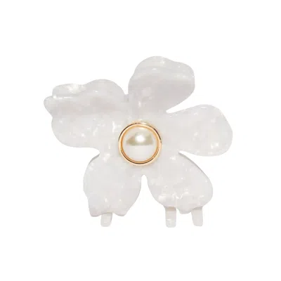Lele Sadoughi Lily Claw Clip In White