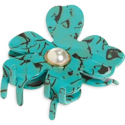 Lele Sadoughi Lily Claw Hair Clip In Blue