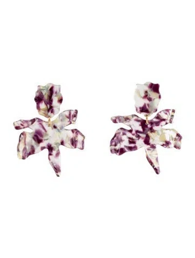 Pre-owned Lele Sadoughi Lily Drop Earrings In Multi
