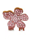 Lele Sadoughi Lily Sparkling Claw Clip In Bisque Rose