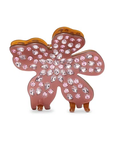 Lele Sadoughi Lily Sparkling Claw Clip In Burgundy