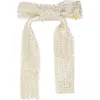 Lele Sadoughi Margot Beaded Bow Barrette In Silver