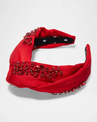 Lele Sadoughi Marlene July Ruby Jeweled Birthstone Headband In July Ruby 600