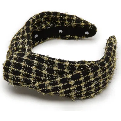 Lele Sadoughi Marlene Tweed Headband In Black
