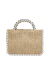 Lele Sadoughi Maya Mini Tote In Natural