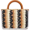 Lele Sadoughi Maya Raffia Mini Tote