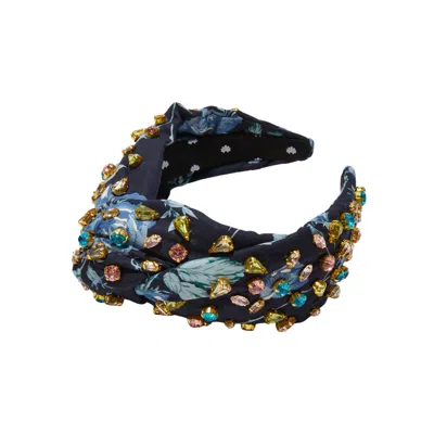Lele Sadoughi Midnight Fairytale Jeweled Greta Headband In White