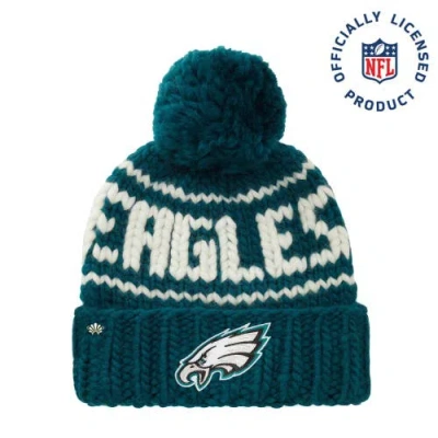 Lele Sadoughi Midnight Green Eagles Beanie With Yarn Pom Pom In Blue