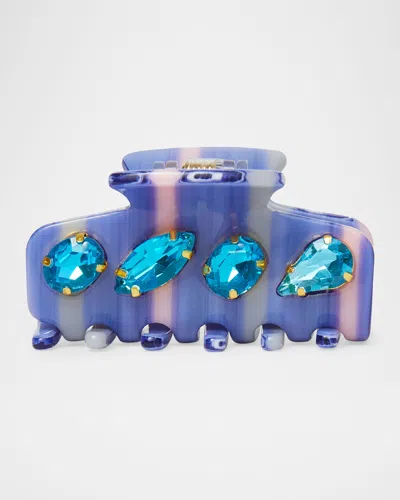 Lele Sadoughi Mini Crystal Claw Clip In Multi