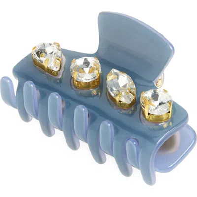 Lele Sadoughi Mini Crystal Claw Clip In French Blue