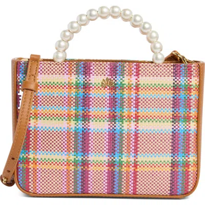 Lele Sadoughi Mini Maya Raffia Tote In Multi