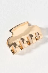 Lele Sadoughi Mini Metal Hair Claw Clip In Gold