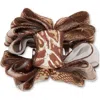 Lele Sadoughi Mini Rita Floral Claw Clip In Brown