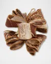 Lele Sadoughi Mini Rita Jacquard Ribbon Claw Clip In Brown