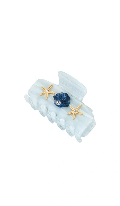 Lele Sadoughi Mini Sea Shell Claw Clip In Blue