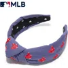 Lele Sadoughi Mlb Boston Red Sox Embroidered Headband In Blue