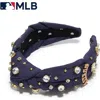 Lele Sadoughi Mlb Houston Astros Embellished Headband In Blue