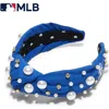 Lele Sadoughi Mlb La Dodgers Embellished Headband In Blue