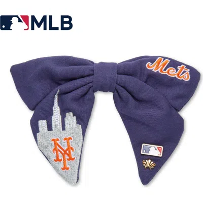 Lele Sadoughi Mlb New York Mets Bow Barrette In Blue