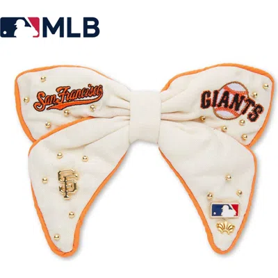 Lele Sadoughi Mlb San Francisco Giants Bow Barrette In White