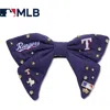 Lele Sadoughi Mlb Texas Rangers Bow Barrette In Blue