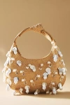 Lele Sadoughi Natural Clementine Crescent Bag In Beige