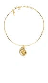 Lele Sadoughi Nautilus Shell Collar Necklace In Metallic Gold