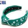Lele Sadoughi Nba Boston Celtics Embroidered Headband In Green