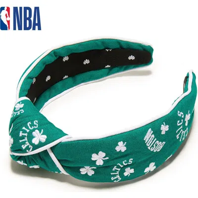 Lele Sadoughi Nba Boston Celtics Embroidered Headband