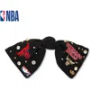 Lele Sadoughi Nba Chicago Bulls Bow Barrette In Black
