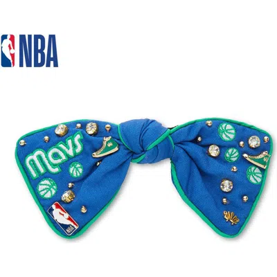 Lele Sadoughi Nba Dallas Mavericks Bow Barrette In Blue