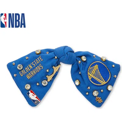 Lele Sadoughi Nba Golden State Warriors Bow Barrette In Blue
