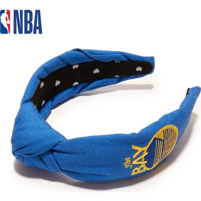 Lele Sadoughi Nba Golden State Warriors Embroidered Headband