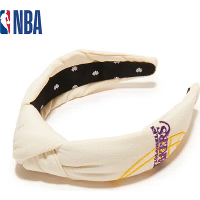 Lele Sadoughi Nba La Lakers Embroidered Headband