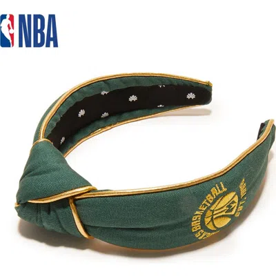 Lele Sadoughi Nba Milwaukee Bucks Embroidered Headband
