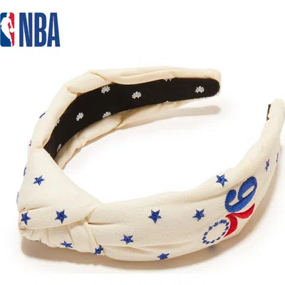Lele Sadoughi Nba Philadelphia 76ers Embroidered Headband