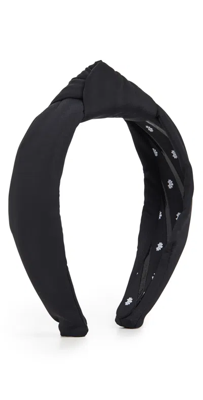 Lele Sadoughi Neoprene Knotted Headband Jet