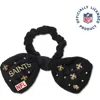 Lele Sadoughi New Orleans Saints Bow Scrunchie In Burgundy