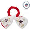 Lele Sadoughi New York Giants Bow Scrunchie In Burgundy