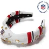 Lele Sadoughi New York Giants Embellished Knotted Headband In Gold