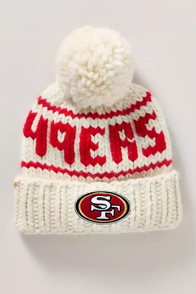 Lele Sadoughi Nfl Wool Beanie In White