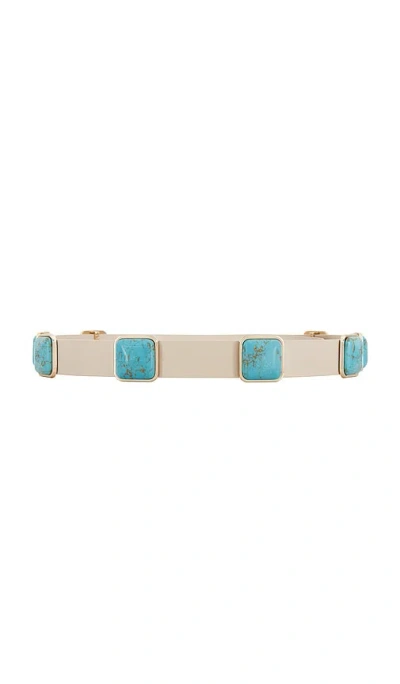 Lele Sadoughi Oasis Station Belt In Blue