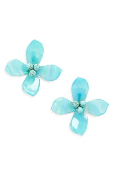Lele Sadoughi Oleander Drop Earrings In Turquoise