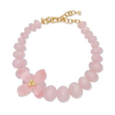 Lele Sadoughi Oleander Necklace In Pink