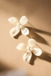Lele Sadoughi Oleander Post Earrings In White