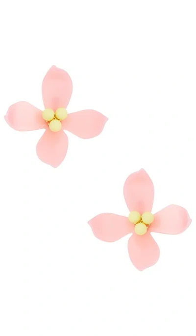 Lele Sadoughi Oleander Stud Earrings In Pink